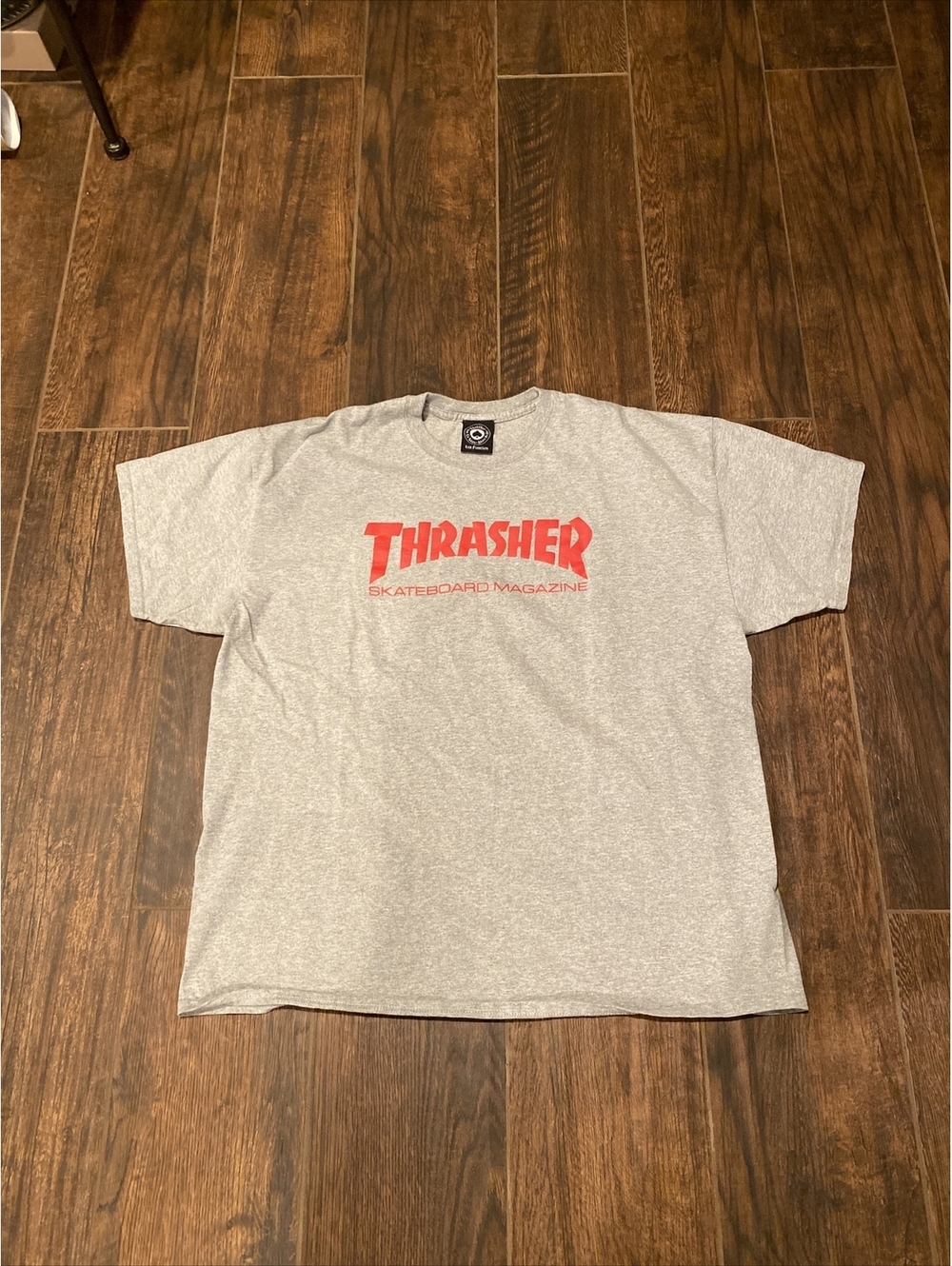 Thrasher T Shirt Gray Red